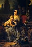 Portrait of Maria Brignole-Sale De Ferrari with her son Leon Cogniet